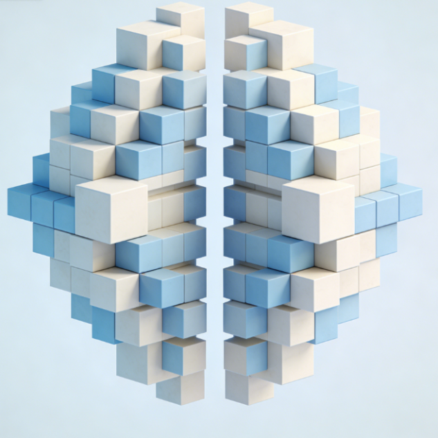 symmetrical art of building blocks