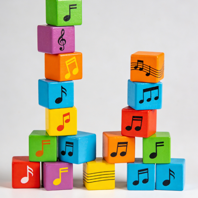 Music Tower of Building Blocks